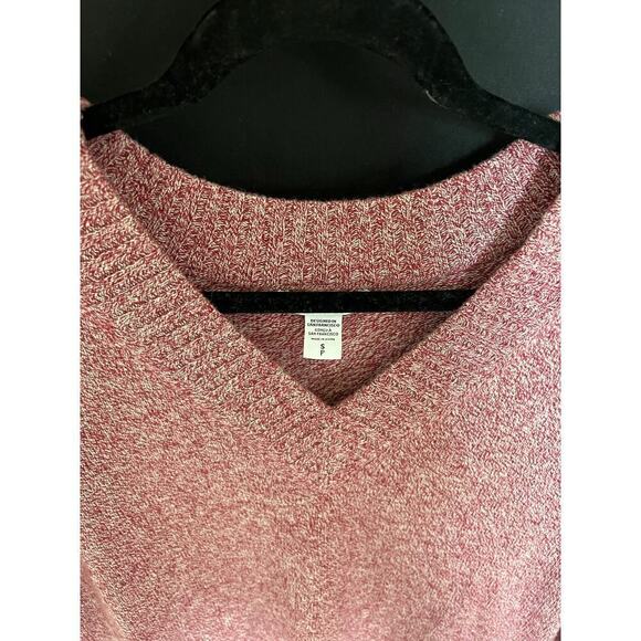 Athleta Vital VNeck Tunic, Small, pink/red, wool & cashmere - Picture 4 of 10